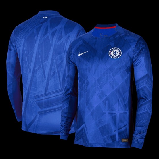 Chelsea Long Sleeve Jersey Home Football Shirt 2025-26